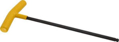 Bondhus - 5/16" Hex, T-Handle Cushion Grip, Ball End Hex Key - 10-1/2" OAL, Protanium High Torque Steel, Inch System of Measurement - Best Tool & Supply