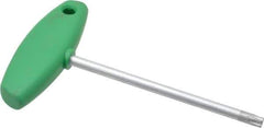 Wiha - T45 Standard Torx Key - Flag-Style, 5.91" Length Under Head, 150mm OAL - Best Tool & Supply