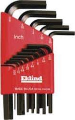 Eklind - 13 Piece L-Key Hex Key Set - Hex Range 0.05 to 3/8" - Best Tool & Supply