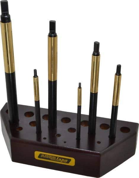 Made in USA - 6 Piece Barrel Lap Set - 3/16 to 1/2" Hole Diam - Best Tool & Supply