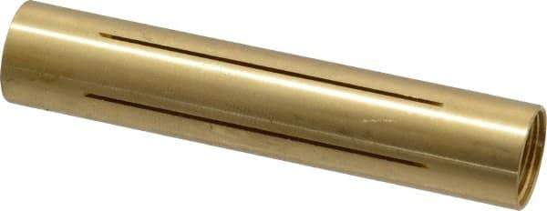 Made in USA - 1/2" Diam Through Hole Barrel Cylinder - 2-1/2" Barrel Length, Eccentric Slot - Best Tool & Supply