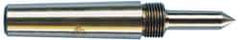 Riten - 1" Head Diam, Carbide-Tipped Steel Standard Point Solid Dead Center - 3MT Morse Taper, 1" Point Diam, 1-5/8" Point Length, 2-3/8" OAL - Best Tool & Supply