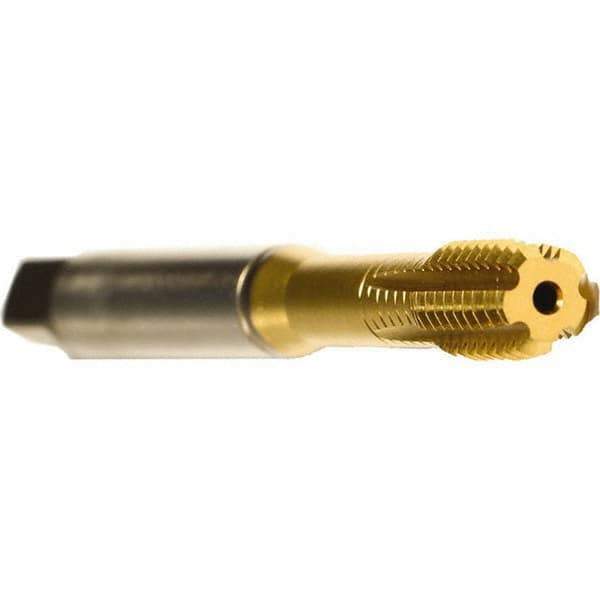 Emuge - 3/8-24 UNF 2BX Modified Bottoming Thread Forming Tap - Cobalt, TiN Finish, 3.937" OAL, 0.709" Thread Length, Right Hand Thread, Series Druck - Best Tool & Supply