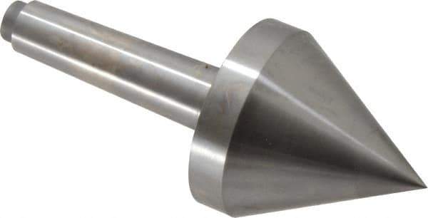 Riten - 2-3/4" Head Diam, Hardened Tool Steel Pipe Nose Point Solid Dead Center - 3MT Morse Taper, 2-3/4" Point Diam, 2.37" Point Length, 3.38" OAL - Best Tool & Supply