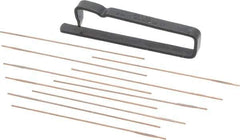 Made in USA - 2-1/2" Long x 0.036" Thick Midget Lap - 0.027" Arbor Diam, 10 Piece Set - Best Tool & Supply