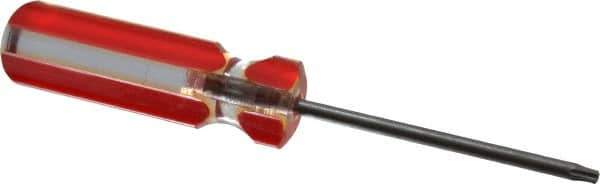 Made in USA - T20 Torx Driver - 3-1/2" Blade Length, 7" OAL, Standard Handle - Best Tool & Supply