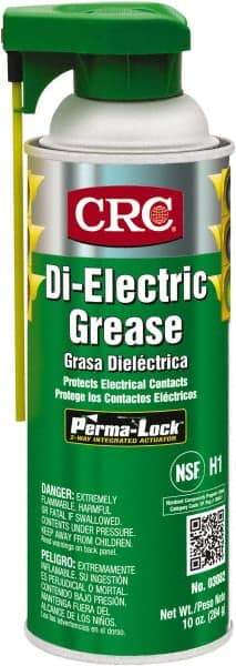 CRC - 16 oz Aerosol Silicone General Purpose Grease - Opaque White, Food Grade, 400°F Max Temp, NLGIG 2, - Best Tool & Supply