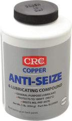 CRC - 16 oz Bottle General Purpose Anti-Seize Lubricant - Copper, -95 to 1,800°F, Bronze, Water Resistant - Best Tool & Supply