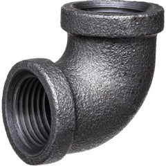 Black Pipe Fittings; Fitting Type: Elbow; Fitting Size: 1/4″; Material: Malleable Iron; Finish: Black; Fitting Shape: 90 ™ Elbow; Thread Standard: BSPT; Connection Type: Threaded; Lead Free: No; Standards: ASTM A197; BS EN 1562