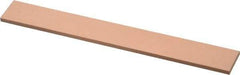 Made in USA - 320 Grit Aluminum Oxide Rectangular Polishing Stone - Extra Fine Grade, 3/4" Wide x 6" Long x 1/8" Thick - Best Tool & Supply