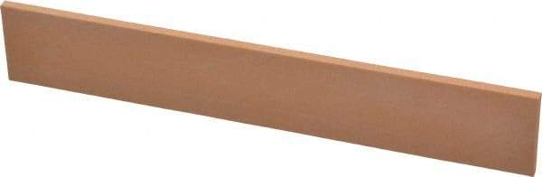 Made in USA - 320 Grit Aluminum Oxide Rectangular Polishing Stone - Extra Fine Grade, 1" Wide x 6" Long x 1/8" Thick - Best Tool & Supply