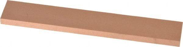 Made in USA - 220 Grit Aluminum Oxide Rectangular Polishing Stone - Very Fine Grade, 1" Wide x 6" Long x 1/4" Thick - Best Tool & Supply