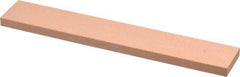 Made in USA - 320 Grit Aluminum Oxide Rectangular Polishing Stone - Extra Fine Grade, 1" Wide x 6" Long x 1/4" Thick - Best Tool & Supply