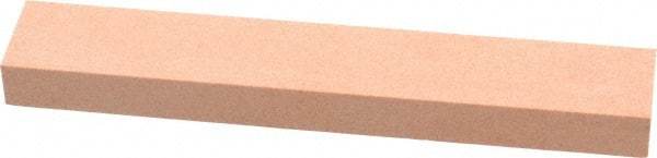 Made in USA - 180 Grit Aluminum Oxide Rectangular Polishing Stone - Very Fine Grade, 1" Wide x 6" Long x 1/2" Thick - Best Tool & Supply