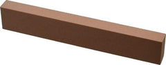 Made in USA - 220 Grit Aluminum Oxide Rectangular Polishing Stone - Very Fine Grade, 1" Wide x 6" Long x 1/2" Thick - Best Tool & Supply