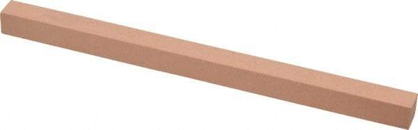 Made in USA - 320 Grit Aluminum Oxide Square Polishing Stone - Extra Fine Grade, 3/8" Wide x 6" Long x 3/8" Thick - Best Tool & Supply