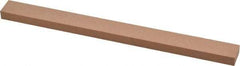 Made in USA - 320 Grit Aluminum Oxide Rectangular Polishing Stone - Extra Fine Grade, 1/2" Wide x 6" Long x 1/4" Thick - Best Tool & Supply