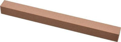 Made in USA - 320 Grit Aluminum Oxide Square Polishing Stone - Extra Fine Grade, 1/2" Wide x 6" Long x 1/2" Thick - Best Tool & Supply