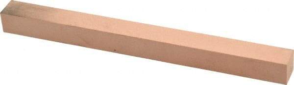 Made in USA - 400 Grit Aluminum Oxide Square Polishing Stone - Super Fine Grade, 1/2" Wide x 6" Long x 1/2" Thick - Best Tool & Supply