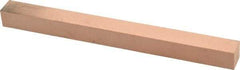 Made in USA - 400 Grit Aluminum Oxide Square Polishing Stone - Super Fine Grade, 1/2" Wide x 6" Long x 1/2" Thick - Best Tool & Supply