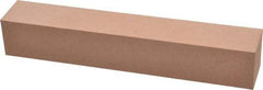 Made in USA - 220 Grit Aluminum Oxide Square Polishing Stone - Very Fine Grade, 1" Wide x 6" Long x 1" Thick - Best Tool & Supply