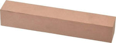 Made in USA - 320 Grit Aluminum Oxide Square Polishing Stone - Extra Fine Grade, 1" Wide x 6" Long x 1" Thick - Best Tool & Supply