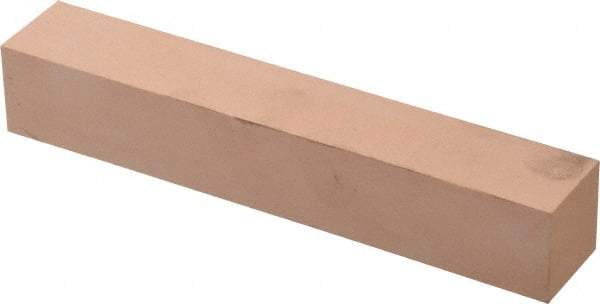 Made in USA - 400 Grit Aluminum Oxide Square Polishing Stone - Super Fine Grade, 1" Wide x 6" Long x 1" Thick - Best Tool & Supply