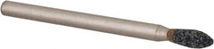 Grier Abrasives - 1/8 x 5/16" Head Diam x Thickness, B46, Flame, Aluminum Oxide Mounted Point - Best Tool & Supply