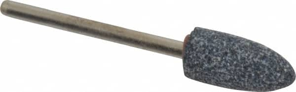 Grier Abrasives - 3/8 x 3/4" Head Diam x Thickness, B52, Pointed, Aluminum Oxide Mounted Point - Best Tool & Supply