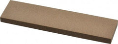 Made in USA - 4" Long x 1" Wide x 1/4" Thick, Aluminum Oxide Sharpening Stone - Rectangle, Medium Grade - Best Tool & Supply