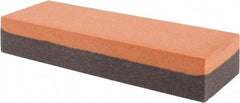 Made in USA - 6" Long x 2" Wide x 1" Thick, Aluminum Oxide Sharpening Stone - Rectangle, Coarse, Fine Grade - Best Tool & Supply