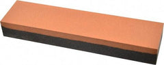 Made in USA - 8" Long x 2" Wide x 1" Thick, Aluminum Oxide Sharpening Stone - Rectangle, Coarse, Fine Grade - Best Tool & Supply