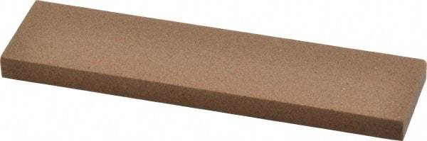 Made in USA - 4" Long x 1" Wide x 1/4" Thick, Aluminum Oxide Sharpening Stone - Rectangle, Medium Grade - Best Tool & Supply