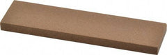 Made in USA - 4" Long x 1" Wide x 1/4" Thick, Aluminum Oxide Sharpening Stone - Rectangle, Medium Grade - Best Tool & Supply