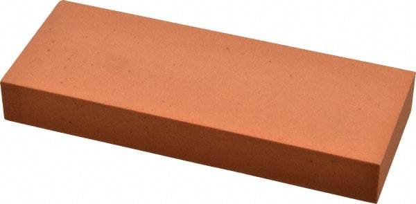 Made in USA - 5" Long x 2" Wide x 5/8" Thick, Aluminum Oxide Sharpening Stone - Rectangle, Fine Grade - Best Tool & Supply