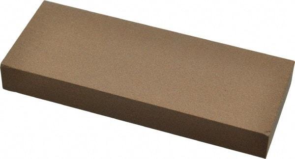 Made in USA - 5" Long x 2" Wide x 5/8" Thick, Aluminum Oxide Sharpening Stone - Rectangle, Medium Grade - Best Tool & Supply