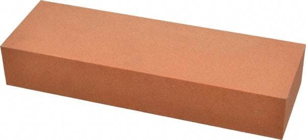 Made in USA - 6" Long x 2" Wide x 1" Thick, Aluminum Oxide Sharpening Stone - Rectangle, Fine Grade - Best Tool & Supply