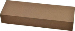 Made in USA - 6" Long x 2" Wide x 1" Thick, Aluminum Oxide Sharpening Stone - Rectangle, Medium Grade - Best Tool & Supply