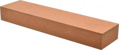 Made in USA - 8" Long x 2" Wide x 1" Thick, Aluminum Oxide Sharpening Stone - Rectangle, Fine Grade - Best Tool & Supply