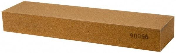 Made in USA - 8" Long x 2" Wide x 1" Thick, Aluminum Oxide Sharpening Stone - Rectangle, Medium Grade - Best Tool & Supply