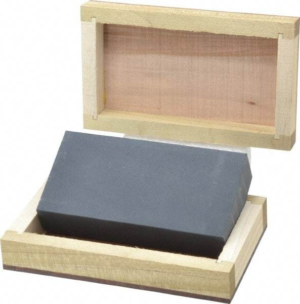 Made in USA - 4" Long x 2" Wide x 3/4" Thick, Novaculite Sharpening Stone - Rectangle, Extra Fine Grade - Best Tool & Supply