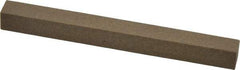 Made in USA - 4" Long x 3/8" Wide x 3/8" Thick, Aluminum Oxide Sharpening Stone - Square, Medium Grade - Best Tool & Supply