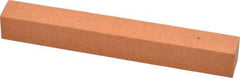 Made in USA - 4" Long x 1/2" Wide x 1/2" Thick, Aluminum Oxide Sharpening Stone - Square, Fine Grade - Best Tool & Supply