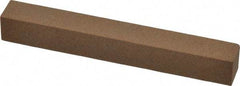 Made in USA - 4" Long x 1/2" Wide x 1/2" Thick, Aluminum Oxide Sharpening Stone - Square, Medium Grade - Best Tool & Supply