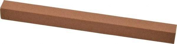 Made in USA - 6" Long x 1/2" Wide x 1/2" Thick, Aluminum Oxide Sharpening Stone - Square, Medium Grade - Best Tool & Supply