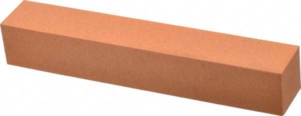 Made in USA - 6" Long x 1" Wide x 1" Thick, Aluminum Oxide Sharpening Stone - Square, Fine Grade - Best Tool & Supply