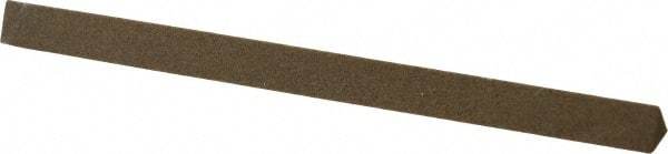 Made in USA - 4" Long x 1/4" Wide x 1/4" Thick, Aluminum Oxide Sharpening Stone - Triangle, Medium Grade - Best Tool & Supply