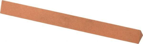 Made in USA - 4" Long x 3/8" Wide x 3/8" Thick, Aluminum Oxide Sharpening Stone - Triangle, Fine Grade - Best Tool & Supply