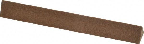 Made in USA - 4" Long x 1/2" Wide x 1/2" Thick, Aluminum Oxide Sharpening Stone - Triangle, Medium Grade - Best Tool & Supply