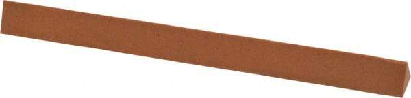 Made in USA - 6" Long x 1/2" Wide x 1/2" Thick, Aluminum Oxide Sharpening Stone - Triangle, Fine Grade - Best Tool & Supply